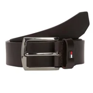 Paski - Pasek męski Tommy Hilfiger Denton 3.5 do spodni skórzany brązowy 110 - miniaturka - grafika 1