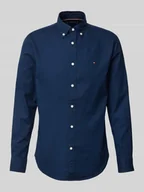 Koszule męskie - Koszula casualowa o kroju slim fit z czystej bawełny - miniaturka - grafika 1