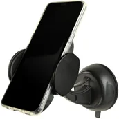 Uchwyty samochodowe do telefonów - Gembird Uchwyt na smartfona z bezprzewodową ładowarką QI (TA-CHWCQI-01) - miniaturka - grafika 1