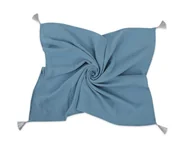 Koce i narzuty dla dzieci - Muślinowy kocyk dla niemowląt z chwostami - brudny niebieski - miniaturka - grafika 1