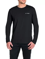 Koszulki męskie - Vaude VAUDE męski T-shirt Brand Long Sleeve, czarny, L 064540105400 - miniaturka - grafika 1
