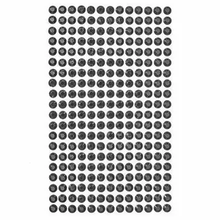 Kryształki samoprzylepne, 6mm 260szt.- czarne - Dekoratorstwo - miniaturka - grafika 1