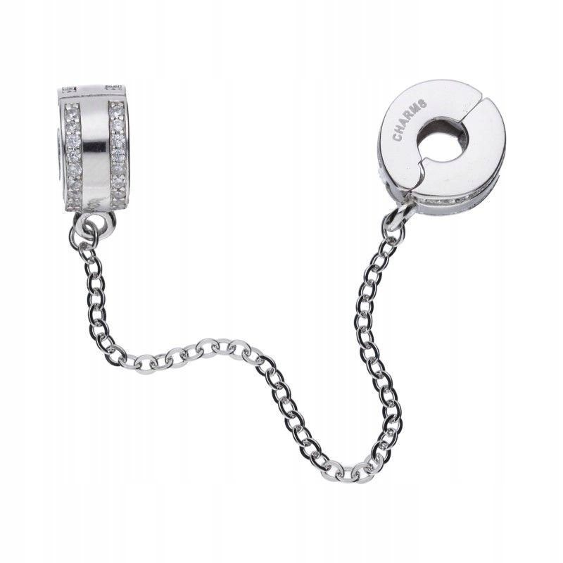 Zawieszka do bransoletki modułowej Bead Srebro 925 Rodowane Cyrkonie 5,48g