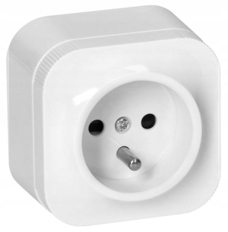 Gniazdo pojedyncze ToDo 2P+Z IP20, biały, 10 szt. Orno OR-OE-7205/W/10