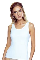 Koszulki i topy damskie - Biały podkoszulek Clarissa z szerokimi ramiączkami 3XL - miniaturka - grafika 1