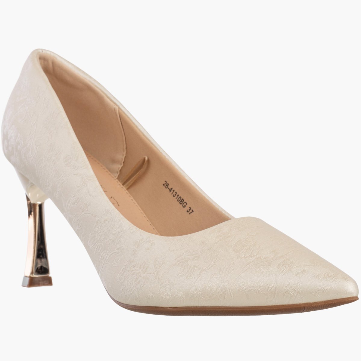 Szpilki Damskie Ekoskóra Buty Na Obcasie Eleganckie Beżowe Potocki 26-41310 Beżowy 39
