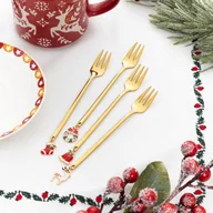 Zestawy sztućców - Zestaw widelczyków deserowych BLANE 4 szt - miniaturka - grafika 1