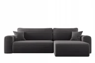 Narożniki - Sofa w kształcie L Capri narożnik tkanina Poso ciemnoszary prawy - miniaturka - grafika 1
