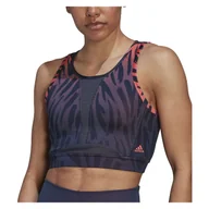 Bielizna sportowa damska - Biustonosz sportowy adidas Training Tiger Print HA4324 - miniaturka - grafika 1