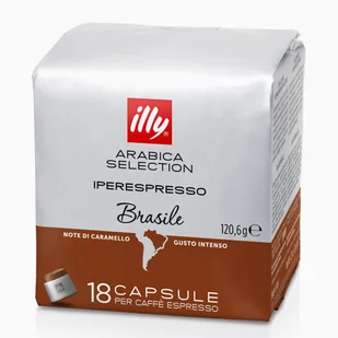 KAPSUŁKI ILLY IPERESPRESSO ARABICA BRASILE 18 SZTUK - Kawa w kapsułkach i saszetkach - miniaturka - grafika 1