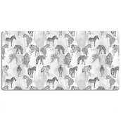 Podkładki na biurko - Ochronna mata na biurko Tygrysy i zebry 120x60 cm, Dywanomat - miniaturka - grafika 1