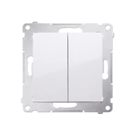Kostki, złączki, wtyczki - Simon KONTAKT Łącznik krzyżowy podwójny Kontakt DW7/2.01/X/11 biały - miniaturka - grafika 1