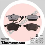 Klocki hamulcowe - Klocki hamulcowe - komplet ZIMMERMANN 23392.900.1 - miniaturka - grafika 1