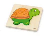 Puzzle - VIGA wigabatrynę Toys  Puzzle drewniane  żółw - miniaturka - grafika 1