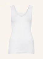 Koszulki i topy damskie - Hanro Top Cotton Seamless weiss - miniaturka - grafika 1