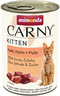 Animonda Carny Kitten, 12 x 400 g - Cielęcina, kurczak i indyk - Mokra karma dla kotów - miniaturka - grafika 1