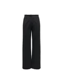 Spodnie damskie - ONLY Spodnie materiałowe Poptrash 15341829 Czarny Straight Fit - miniaturka - grafika 1