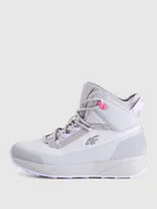 Buty dla dziewczynek - 4F Buty zimowe śniegowce DCX dziewczęce - szare 34 - miniaturka - grafika 1