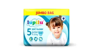 LUPILU Pieluchy SOFT&DRY 5 Junior (11-23 kg), 88 sztuk - Pieluchy - miniaturka - grafika 1
