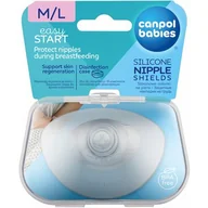 Akcesoria do karmienia - Canpol Babies Babies Osłonki piersi EASY START L uniwersalne 2szt - miniaturka - grafika 1