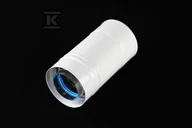 Kominy i akcesoria - Rura kominowa DN 60/100 L=250 powietrzno-spalinowa biała do kotłów kondensacyjnych i turbo - miniaturka - grafika 1