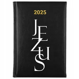 KALENDARZ CZARNY TERMINARZ KSIĄŻKOWY PLANNER A5 2025 RELIGIJNE CYTATY WZORY - Notesy i bloczki - miniaturka - grafika 1