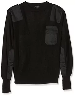 Mil-Tec BW sweter, czarny - Bluzy męskie - miniaturka - grafika 1