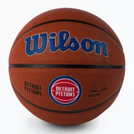 Koszykówka - Piłka do koszykówki Wilson NBA Team Alliance Detroit Pistons brown rozmiar 7 - miniaturka - grafika 1