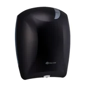 Dozowniki papieru i mydła dla firm - Dozownik do papieru toaletowego lub ręczników w rolce MERIDA FLEXI, czarny - miniaturka - grafika 1