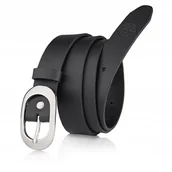 Paski - Betlewski skórzany pasek damski do spodni sukienki - miniaturka - grafika 1