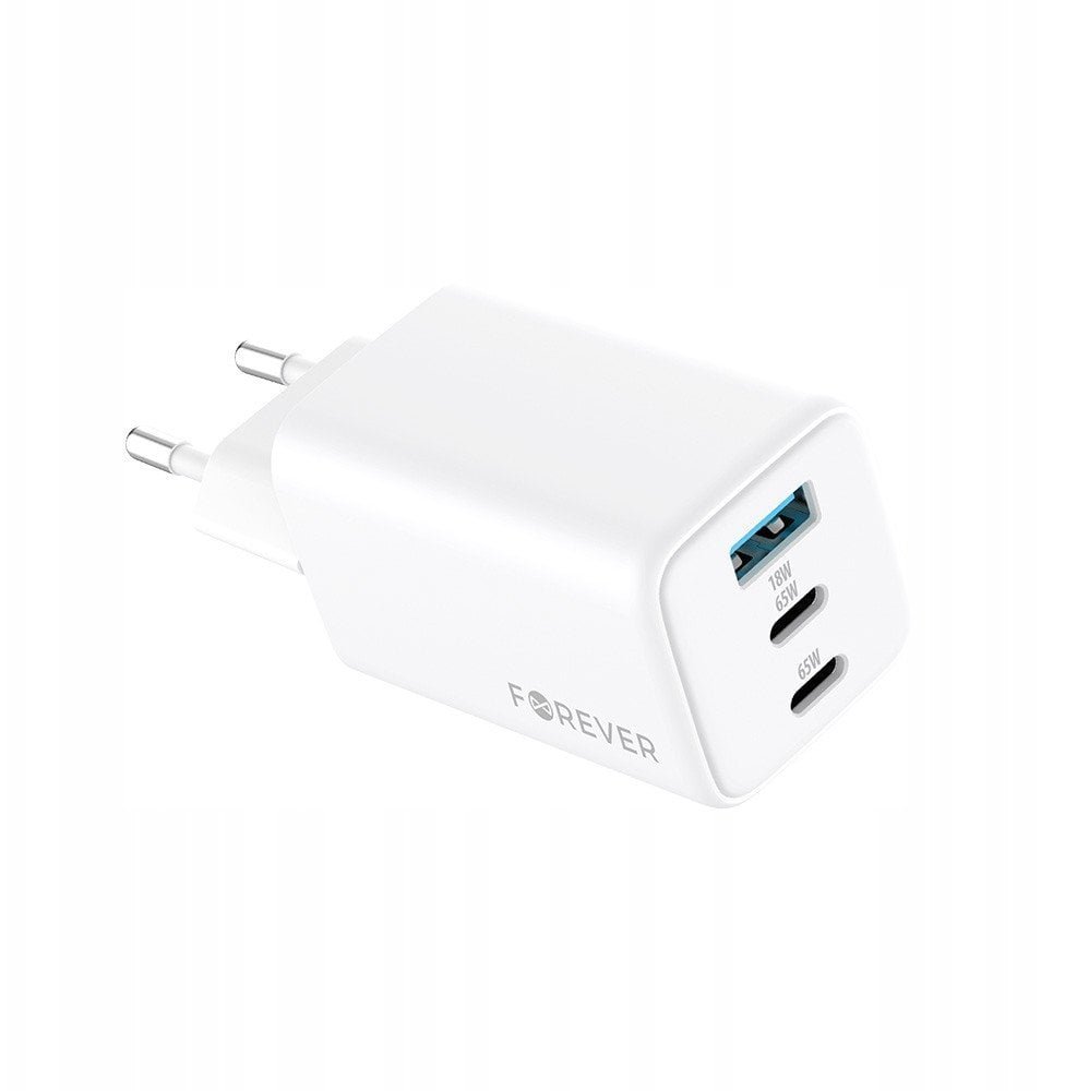 Forever ład siec GAN PD TC-08-65AC 65W 2x USB-C USB biały GSM187245