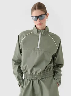 4F Kurtka przejściowa cropped ze stójką damska - oliwkowa/khaki XXL - Kurtki damskie 4F Kurtka przejściowa cropped ze stójką damska - oliwkowa/khaki XXL - Kurtki damskie - miniaturka - grafika 1