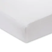 Prześcieradła - Białe prześcieradło z satyny bawełnianej Bianca Luxury, 135x190 cm - miniaturka - grafika 1