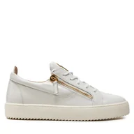 Sneakersy męskie - Sneakersy Giuseppe Zanotti RM40033 Biały - miniaturka - grafika 1