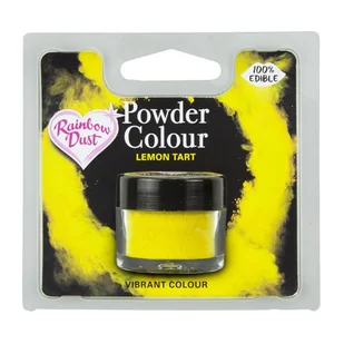 Barwnik w proszku Rainbow Dust 2g Lemon Tart- cytrynowy ŻÓŁTY - Dodatki do ciast w proszku - miniaturka - grafika 1
