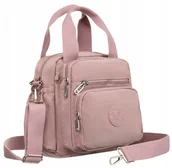 Plecaki - Praktyczny Torboplecak Damski Wykonany Z Nylonu - miniaturka - grafika 1