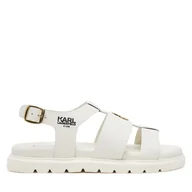 Buty dla dziewczynek - Sandały Karl Lagerfeld Kids Z30372 S Écru - miniaturka - grafika 1