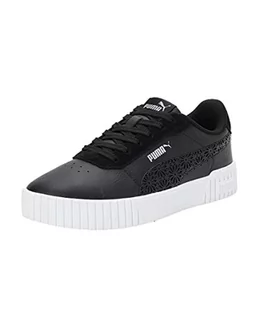 PUMA Damskie trampki Carina 2.0 Laser Cut, Puma Black Strong Gray Puma Silver, 37 EU - Trampki damskie - miniaturka - grafika 1