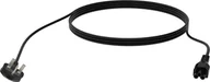 Kable - Kabel zasilający Vision VISION Professionelles, installationstaugliches Netzkabel, Kleeblatt auf UK-Stecker - 30 JAHRE GARANTIE - 250 V - 10 A - IEC 60320 C5 Kleeblatt" auf UK-BS1363-Stecker - Aussendurchmesser 7,1 mm - 3 m - schwarz - miniaturka - grafika 1