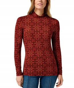 Koszulka Wrangler MOCKNECK TEE 112358285 Retro Crosstitch M - Koszulki męskie - miniaturka - grafika 1