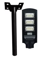 Lampy ogrodowe - Uliczna lampa solarna z czujnikiem ruchu i pilotem 120W 240led - miniaturka - grafika 1