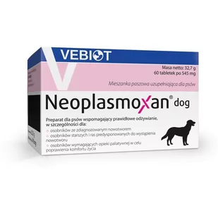 Vebiot Witaminy suplementy dla psów Vebiot Neoplasmoxan dog 60 tabletek woreczki na odchody VEBIOT-NEOPLA-DOG - Suplementy i witaminy dla psów - miniaturka - grafika 1