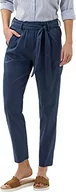Spodnie damskie - BRAX Damskie spodnie w stylu Milla S bawełniane chinosy, indygo, 42W / 30L - miniaturka - grafika 1