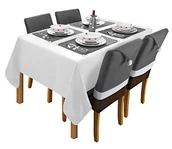 Ozdoby bożonarodzeniowe - Komplet dekoracji świątecznych na stół i krzesła TUTUMI, biało-szary, 17 elementów - miniaturka - grafika 1