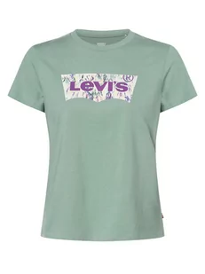 Levi's - T-shirt damski, zielony - Koszulki i topy damskie - miniaturka - grafika 1