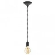 Lampy sufitowe - Eglo Lampa wisząca 1 żarówkę E27 Czarny yorth 32536 - miniaturka - grafika 1