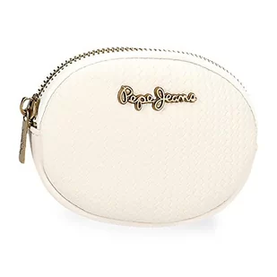 Pepe Jeans Lena Portfel Biały 11,5x8,5x1,5 cm Skóra syntetyczna, Biały, Monedero, portmonetka - Portfele - miniaturka - grafika 1