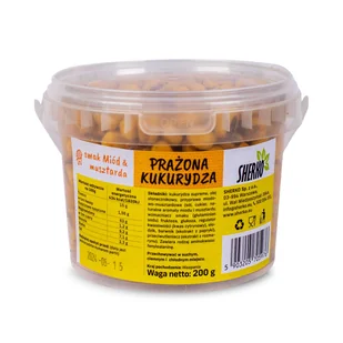 Prażona Kukurydza Miód&Musztarda, 200 g - Inne przekąski suche - miniaturka - grafika 1