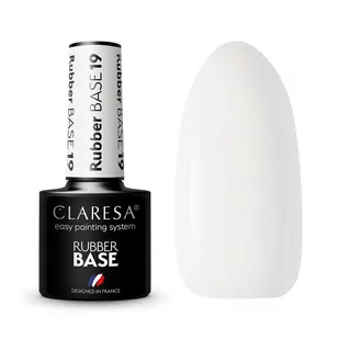 Claresa Baza Kauczukowa Rubber Nr 19 Drobinki Gold - Lakiery hybrydowe - miniaturka - grafika 1