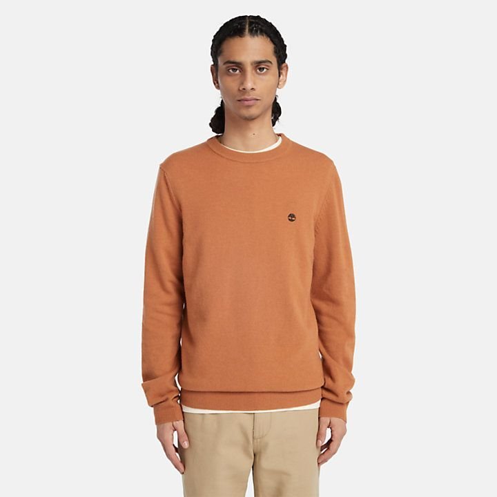 maglie uomo timberland tb0a2bfh - merino crew k43 mdbrn